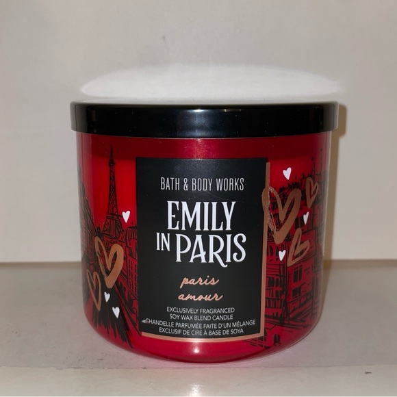 Bath & Body Works Emily In Paris~ Paris Amour Scented Candle 3 Wick Discontinued - Picture 1 of 5